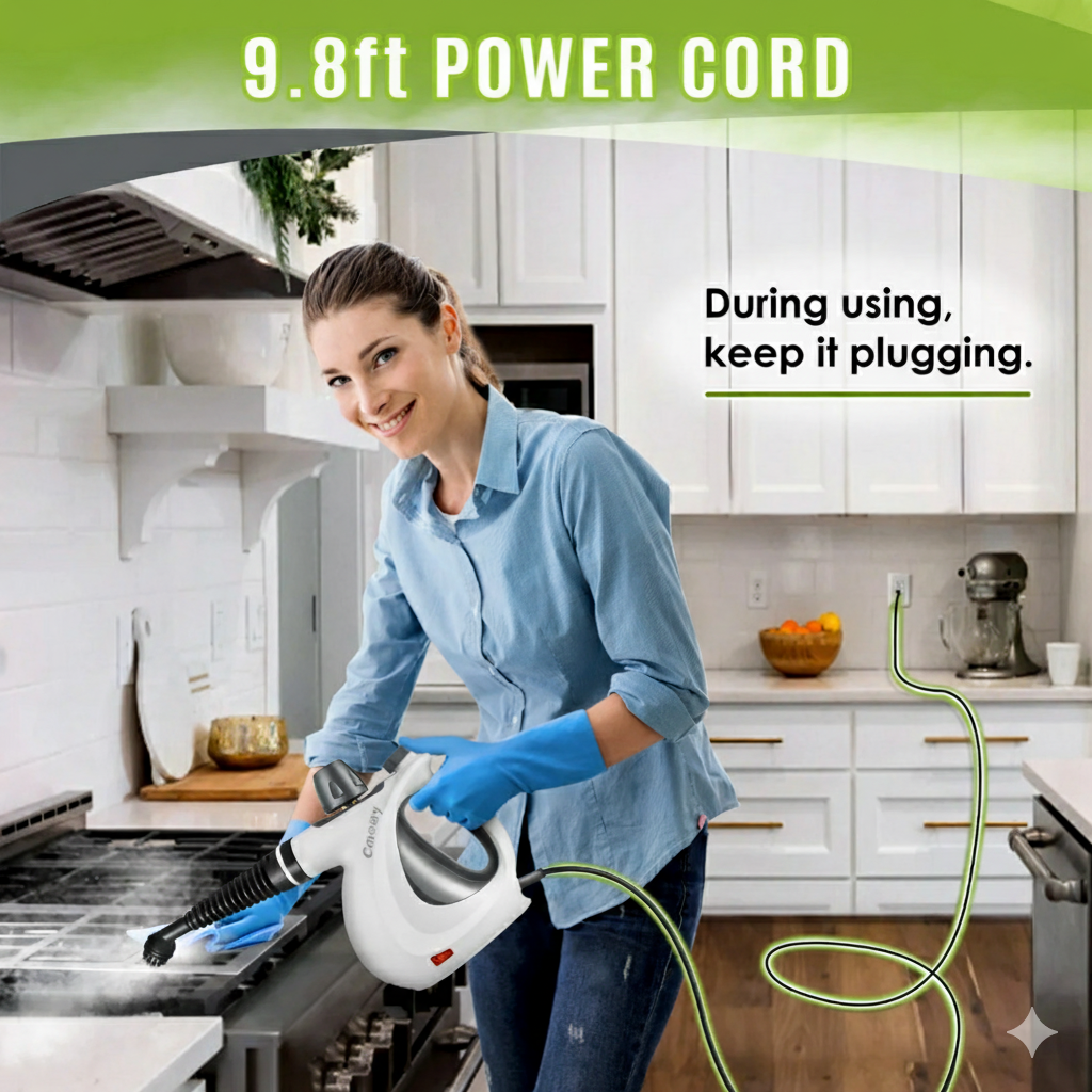 Pressurized Handheld Multi-Surface Steam Cleaner
