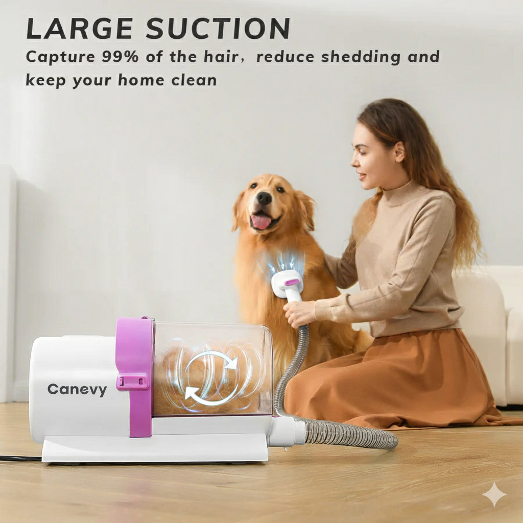 Canevy Pet Grooming Kit with Cleaning Brush