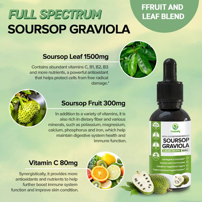 100 % Reines Bio-Soursop-Tropfen-Extrakt