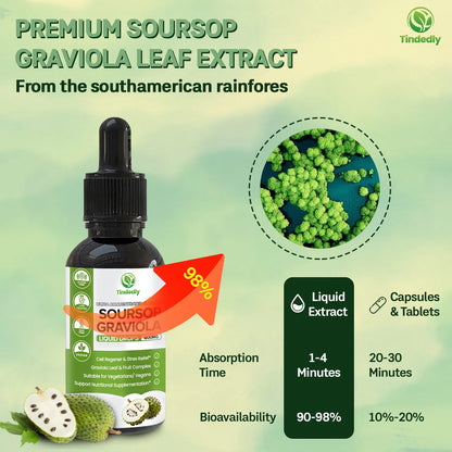 100 % Reines Bio-Soursop-Tropfen-Extrakt
