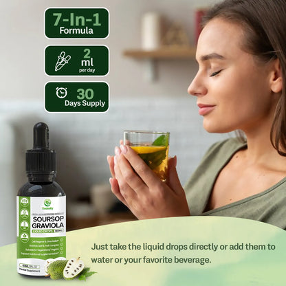 100 % Reines Bio-Soursop-Tropfen-Extrakt