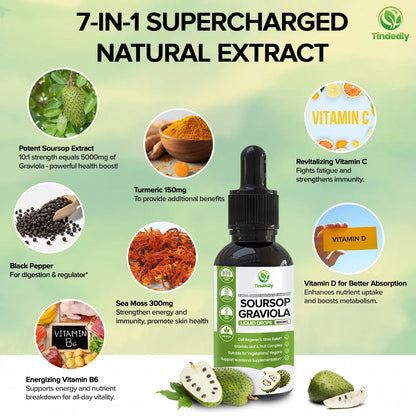 100 % Reines Bio-Soursop-Tropfen-Extrakt