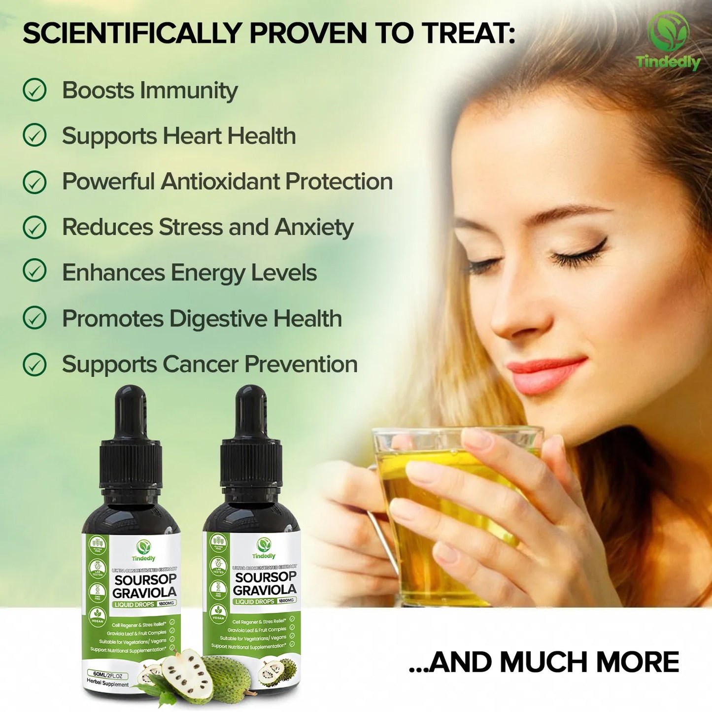 100 % Reines Bio-Soursop-Tropfen-Extrakt